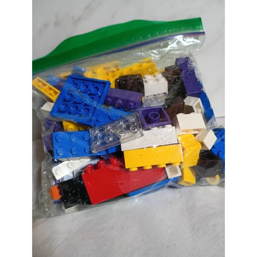 LEGO White Boat Hull Floating Base with Assorted Building Bricks Lot Vintage